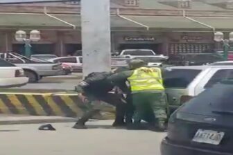 Pelea entre funcionarios de la GNB y un Cicpc por gasolina (video) 1
