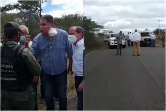 GNB atravesó gandola en la vía para impedir movilización de diputados en Anzoátegui 1