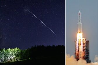 Así se vio la caída del cohete chino desde el cielo de la ciudad de Maracaibo (Video) 1