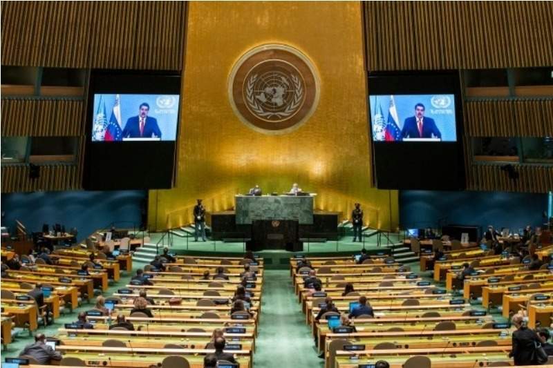 Sala de la ONU se quedó casi sin oyentes durante el discurso pregrabado de Nicolás Maduro 26
